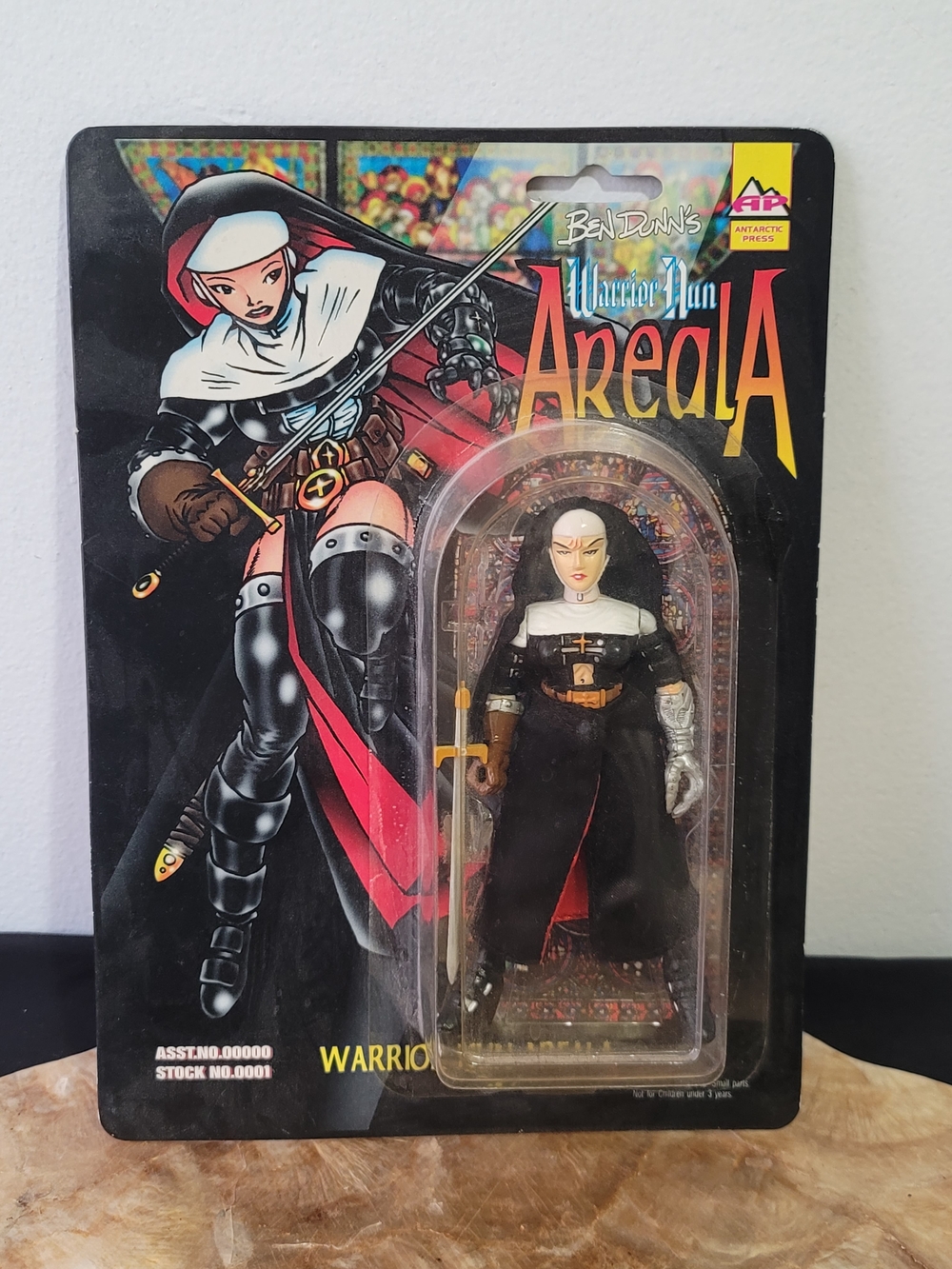 AREA Areala Warrior Nun Action Figure - Black, White, Red, Gold